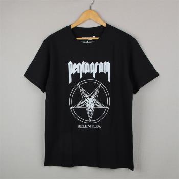 Pentagram T恤 Relentless Saint Vitus Trouble Metal T-Shirt