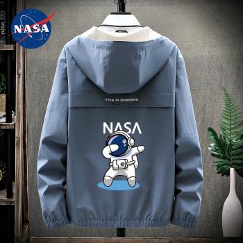 NASA聯名春秋季寬松潮流工裝外套