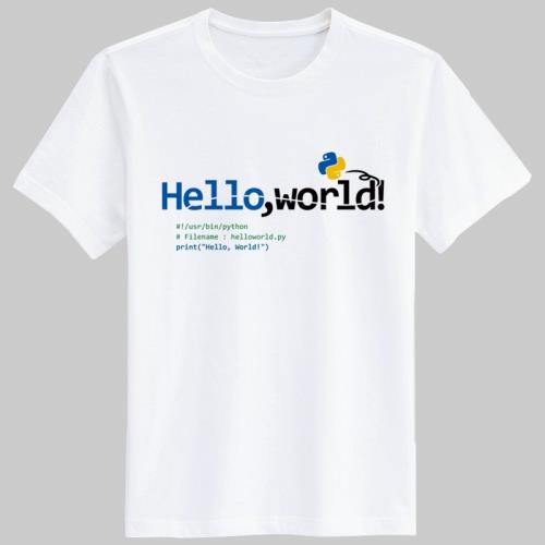 極客式helloworld程序員代碼碼猴碼農學生短袖純棉春夏秋t血衣服