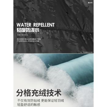 短款輕薄保暖內膽大碼圓領羽絨服
