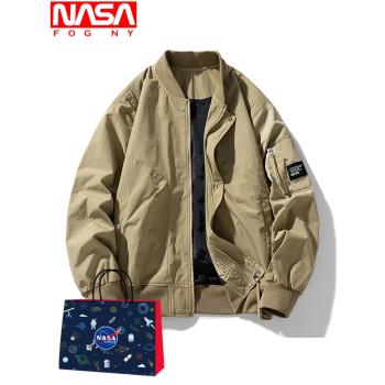 NASA棒球領春秋季潮牌外套夾克