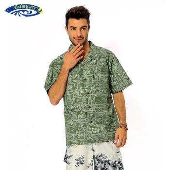 棕櫚浪夏威夷短袖旅游度假沙灘服