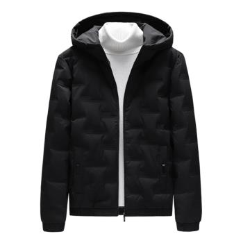 休閑時尚連帽保暖短款外套羽絨服
