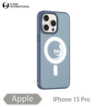 【O-ONE】APPLE iPhone15 Pro『軍功Ⅱ防摔殼-磨砂磁石版』O-ONE MAG保護殼 磨砂抗指紋磁吸防摔殼 真機開模 孔位精準