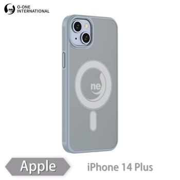 【O-ONE】APPLE iPhone14 Plus『軍功Ⅱ防摔殼-磨砂磁石版』O-ONE MAG保護殼 磨砂抗指紋磁吸防摔殼 真機開模 孔位精準
