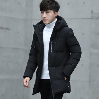 冬季韓版加厚中長款風衣男士外套