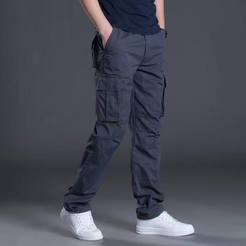 Summer Outdoor Cotton Casual Cargo Pants For Men Trousers