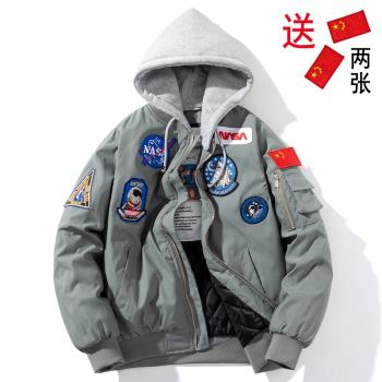 NASA聯名宇航員男女情侶秋冬外套