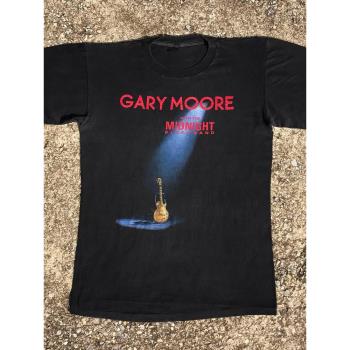 Gary Moore蓋瑞摩爾金手指搖滾vintage復古短袖Y2K高級感男女T恤
