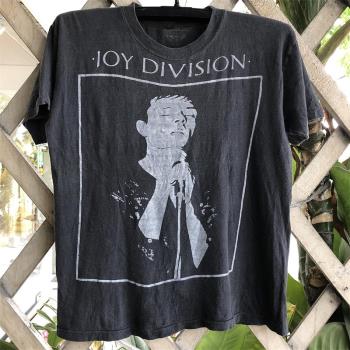 Joy Division快樂小分隊人像印花短袖美式街頭vintage復古男女T恤