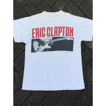 Eric Patrick埃里克·克萊普頓美式重磅搖滾吉他手短袖cec男女T恤