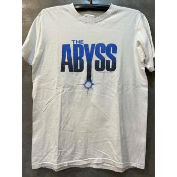 The Abyss深淵致敬歐美經典電影周邊簡約字母嘻哈短袖痞帥街舞T恤