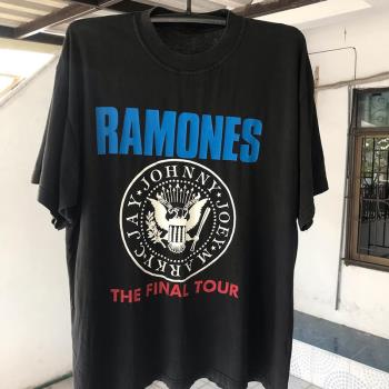 Ramones樂隊搖滾街頭男女T恤短袖