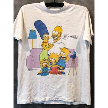The Simpson辛普森一家美潮oversize設計感卡通情侶短袖男女T恤