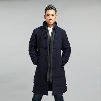 冬季中國風加厚外套盤扣唐裝棉衣
