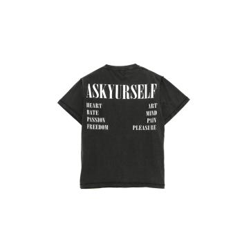 Askyurself字母款印花短袖T恤