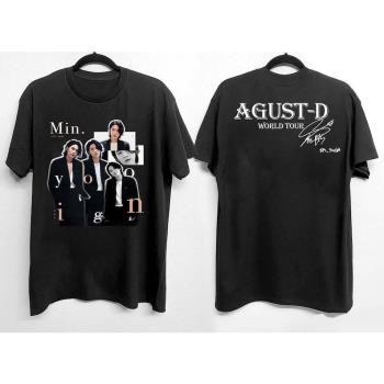 BTS防彈少年團 Suga Agust D 專輯D-Day 短袖上衣樸智旻T恤