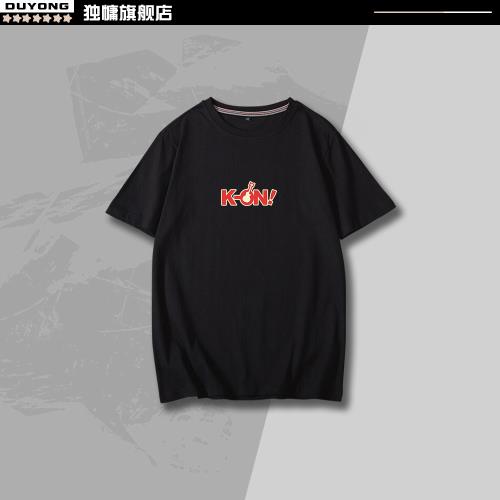 K-ON輕音少女T恤棉秋山澪平澤唯短袖cos動漫周邊二次元男女衣服