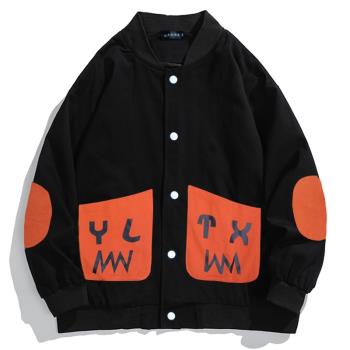 特大碼肥佬歐版休閑棒球服上衣