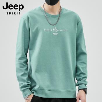 吉普Jeep春季帥氣長袖t恤衛衣