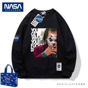 NASA潮牌聯名小丑春秋落肩衛衣