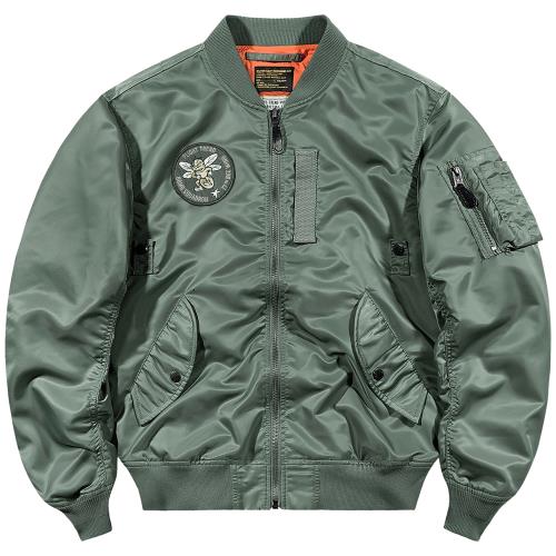 VIP秋季ma1飛行員夾克男士大碼寬松徽章棒球服美式工裝外套ins潮