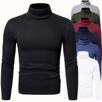 Autumn and winter new European size mens casual long-sleeve