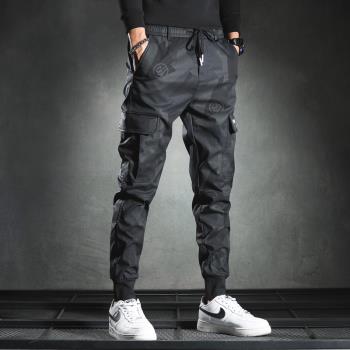 Casual sports leggings cargo pants for men休閑運動束腳工裝褲