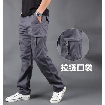加厚加絨冬季保暖耐磨工作男褲