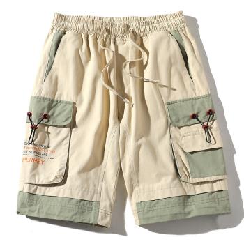 Casual Multi Pocket Loose 5/4 Pants短褲休閑多口袋寬松5五分褲