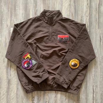 Travis Scot Cactus Trails Half-Zip Windbreaker刺繡風衣夾克