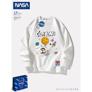 NASA工作室春秋潮卡通圓領衛衣