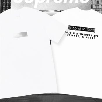 ZUPONE Chicago Box Logo Tee 芝加哥開業限定白銀Bogo短袖T恤