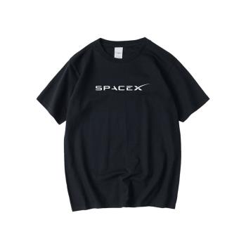 春夏新品宇航員太空探索SPACEX獵鷹9號火箭純棉短袖圓領T恤衣服