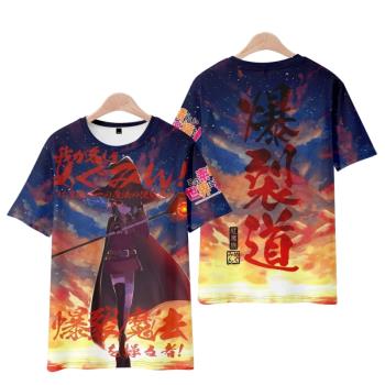 為美好的世界獻上祝福 惠惠 短袖T恤男女動漫二次元寬松痛衣服夏