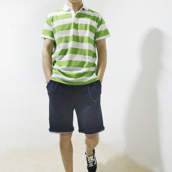 草綠POLO衫休閑短袖夏季高爾夫