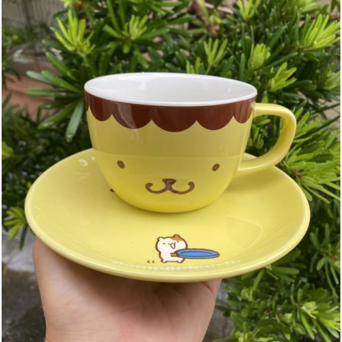 23年新款布丁狗一番賞陶瓷杯碟套裝陶瓷杯陶瓷盤咖啡杯毛絨公仔