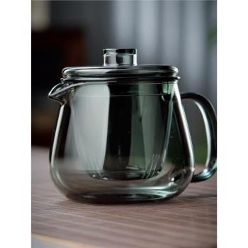 全度玻璃茶壺家用沖茶器加厚耐高溫泡花茶紅茶過濾茶水分離企鵝壺