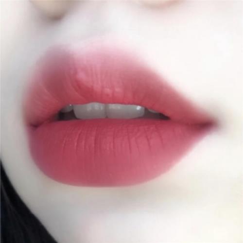 韓系嫩妹色低飽和蜜瓜絲絨唇釉霧面口紅顯白持久不易掉色學生平價