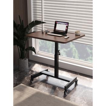 可移動升降桌站立式工作臺床邊桌家用電腦桌簡易書桌臥室學習桌