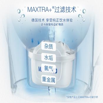 BRITA碧然德濾芯過濾凈水器家用濾水壺凈水壺Maxtra三代濾芯6只裝