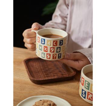 IMhouse卡通陶瓷馬克杯家用喝水杯大容量牛奶咖啡杯高級感情侶杯