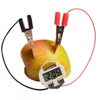 科學小實驗水果電池發電器小制作電從哪里來套裝蘋果發電的材料包