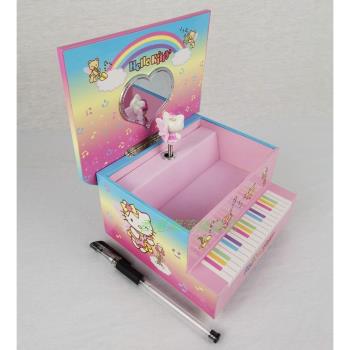 港版三麗鷗Sanrio Kitty Melody 可愛創意木制首飾收納盒音樂盒