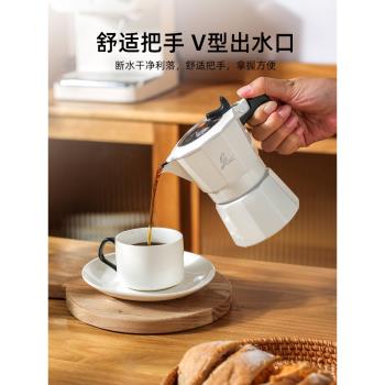 川島屋雙閥摩卡壺煮咖啡器具咖啡機意式濃縮萃取壺手沖咖啡壺套裝