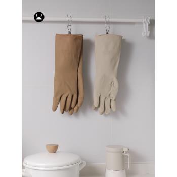 尤本家居洗碗手套家務清潔手套女廚房耐用型家用防水乳膠加厚手套