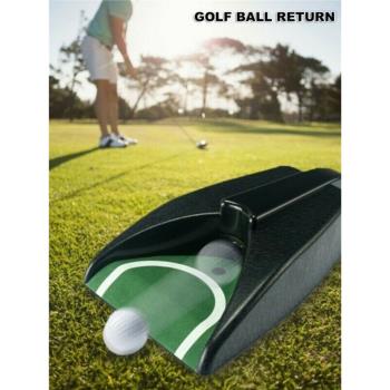 高爾夫球推桿練習器 電子感應回球果嶺洞杯 自動回球門洞訓練器