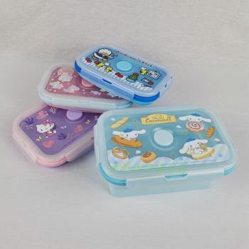 香港三麗鷗Sanrio Melody 玉桂狗硅膠飯盒可折便攜外帶餐盒食物盒