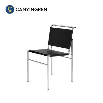 北歐餐椅輕奢意式極簡羅克布倫椅設計師家用餐廳酒店辦公椅子靠背