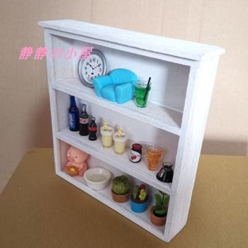 DOLLHOUSE小布娃娃屋配件DIY場景模型微縮食玩ob11小家具展示柜